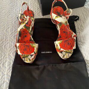 Dolce & Gabbana Rose Sandals Size 37